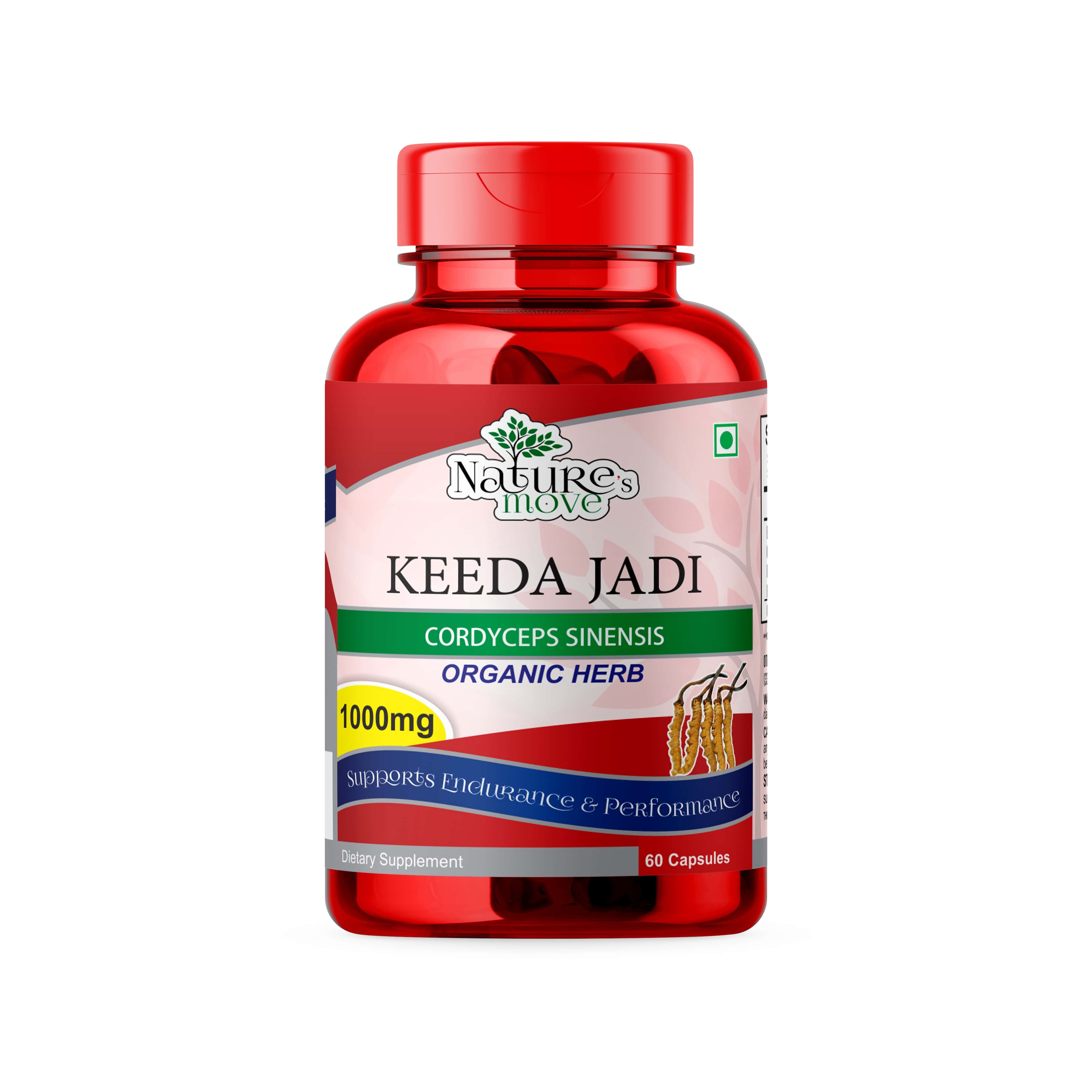 Nature's Move Keeda Jadi | Cordyceps Sinensis 1000mg 